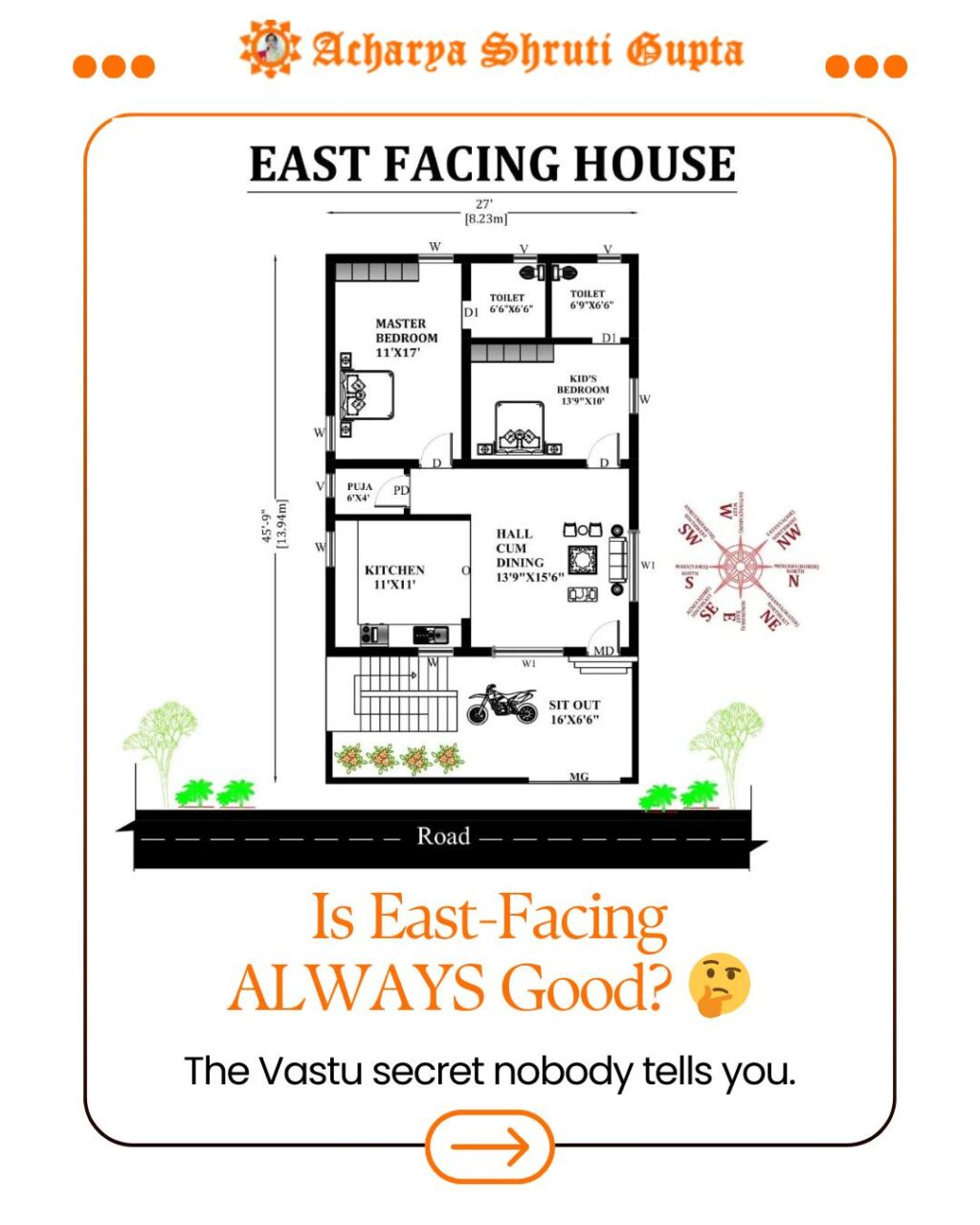 Instagram post from mahavastushruti. This post is in position 0.